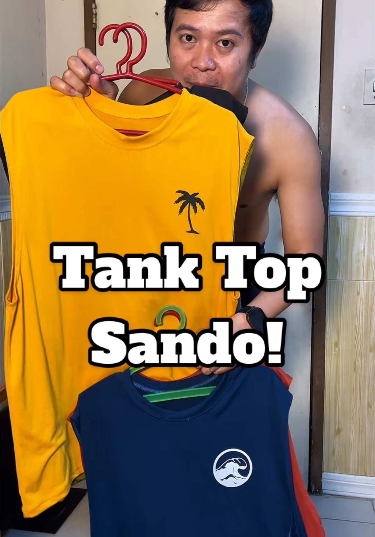 Tank Top Sando bagay na bagay to ngayong summer! #fyp #viralvideo #bossemjhay #sando #summersando #sandoformen #tanktopsando #murangsando #muscleteesando 