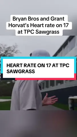 What would your heart rate be on 17 at TPC Sawgrass? #golf #foryoupage #viral 