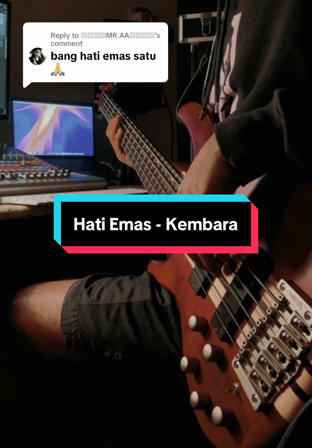 Replying to @▒░░░MR.AA░░░▒  Hati Emas - Kembara Bass cover  Enjoy🫶🏻 P/s kena post balik sbb tadi tiktok muted video hahaha  #bass #basscover #malaysia #bassist #bassistmalaysia #musician #fyp #malamsenandungjiwa #CapCut 