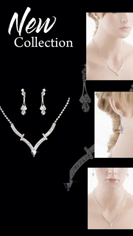 Color: Silver, Clear Material: Clear Crystal Rhinestones, Metal Casting, Rhodium Plated Dimensions (Size): Necklace: Necklace: 13