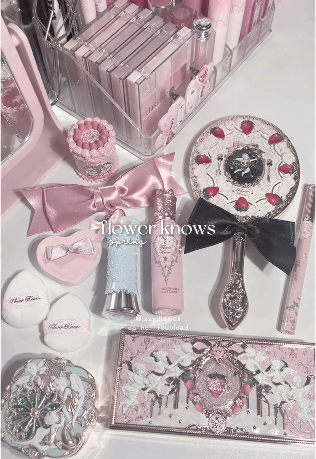 flower knows is having a spring sale until march 16! take advantage of the deals, some products will even be up to 50% off ♡ (use code IZZYDIARIES for 5% off as well!) @Flower Knows @Flower Knows Makeup #flowerknows #flowerknowsmakeup #flowerknowsgirl #flowerknowssale #flowerknowsstrawberrycupid #cbeauty #chinesemakeup #asmr #unboxingasmr 
