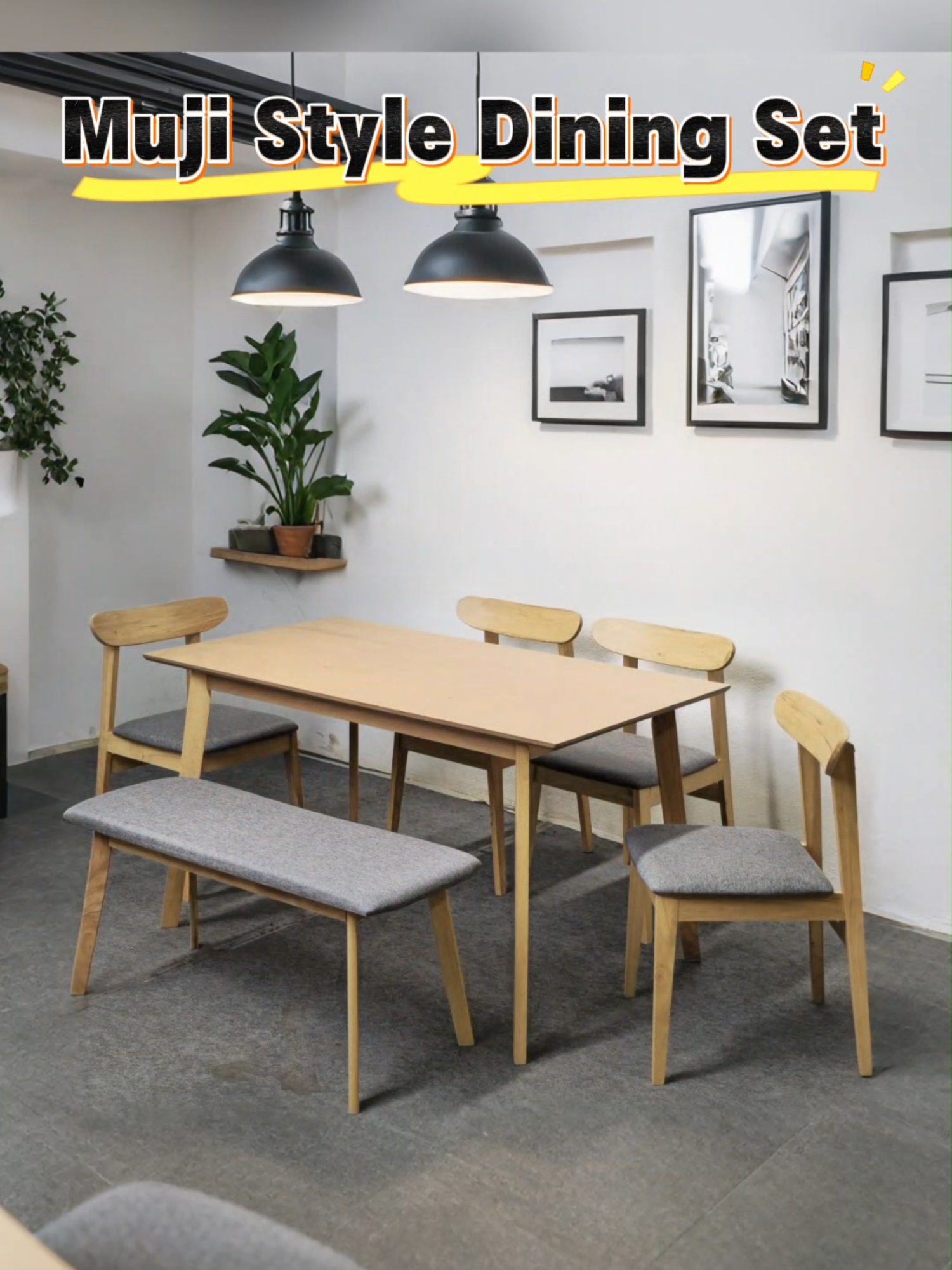 🪑Muji style dining set – Minimalis, Selesa & Tahan Lama! 🪑 ✨ Gabungan reka bentuk MUJI & keselesaan untuk ruang makan yang lebih elegan! . ✅ Minimalis & moden – gaya MUJI yang senang match dengan apa saja dekor rumah!  ✅ Kusyen kerusi empuk – duduk lama pun tak sakit belakang, makan dengan selesa!  ✅ Cukup luas untuk 6 orang – makan ramai-ramai pun tak rasa sempit!  ✅ Material kukuh & tahan lama – tak mudah rosak, pelaburan jangka panjang!  . 🏡 Gabungan gaya & keselesaan untuk ruang makan yang cozy! 💡 Korang suka meja warna cerah atau gelap? Komen di bawah!  📌 Klik sekarang & dapatkan meja makan ini! 👇 #MejaMakanMinimalis #MujiStyle #MejaMakanKayu #DekorasiRumah #RumahMinimalis #PerabotKayu #FurnitureMalaysia #MejaMakan6Orang #KerusiEmpuk #DekorasiMinimalis #IdeaDekorasi #MejaMakanCantik #DekoRuangMakan #PerabotBerkualiti #InteriorDesignMalaysia #MakanBersama #PerabotRumah #MejaTahanLama #MejaMakanModen #MinimalistLifestyle