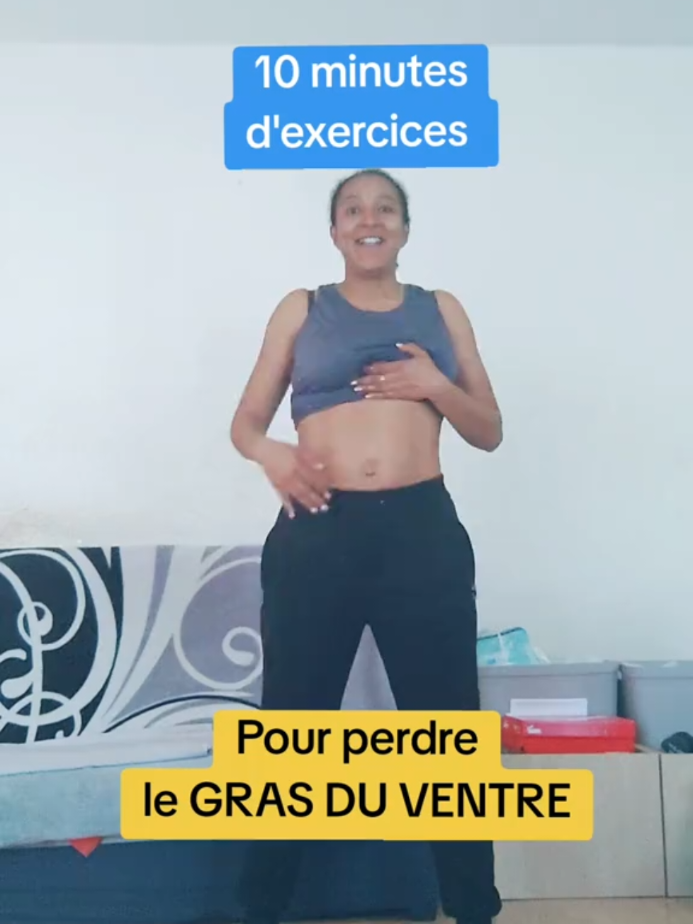 10 minutes d'exercices. Objectif VENTRE PLAT A combiner avec une alimentation équilibrée et un déficit calorique pour avoir de beaux résultats 💪 #ventreplat #objectifventreplat #abdos #abdosworkout #Fitness #debutante #surpoids #gym #sportalamaison #absworkout #sangleabdominale #exerciceabdos #10minutes 