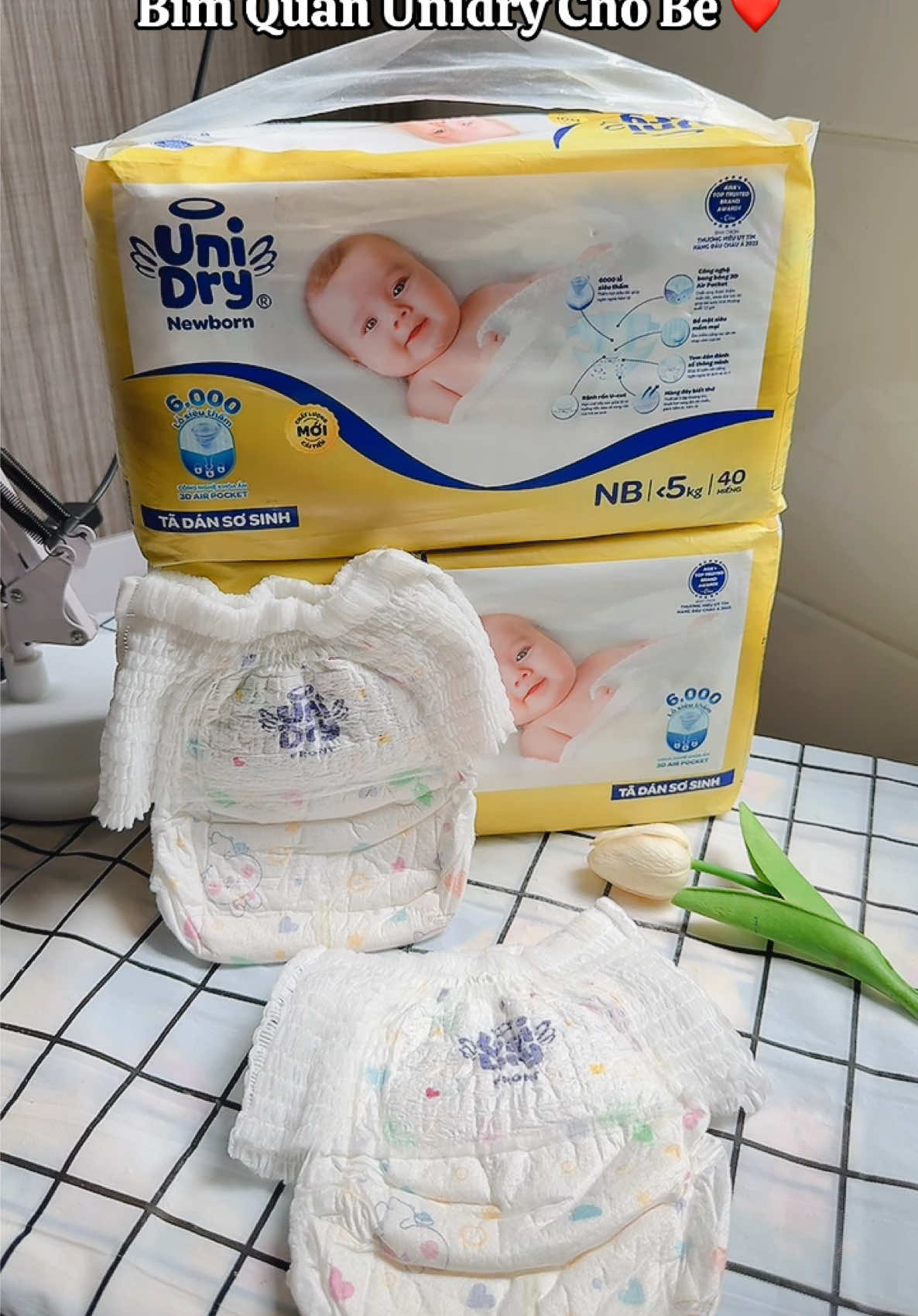 Bỉm Quần Unidry Cho Bé ❤️ #bimchobe #bimunidry #unidry #review #mekidreview #tiktokshop 