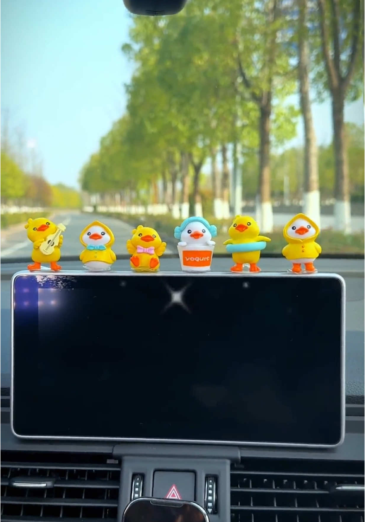 เป็ดน้อยสีเหลืองน่ารัก - งานฝีมือเรซินภูมิทัศน์ไมโครเครื่องประดับรถยนต์โมเดลการ์ตูน ##อุปกรณ์ตกแต่งภายในรถ##ของตกแต่งห้อง##ของตกแต่งรถ##ของตกแต่ง