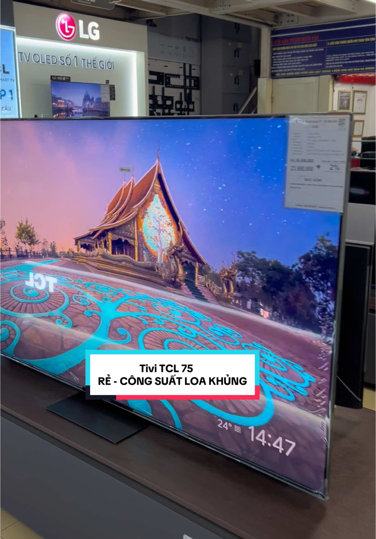 Tivi TCL 75 công suất loa 60w màn miniled về hadng giá tốt #tivi #tivitcl #xuhuong2025 #tivigiare #xuhuong2025🥰 #ecomart 