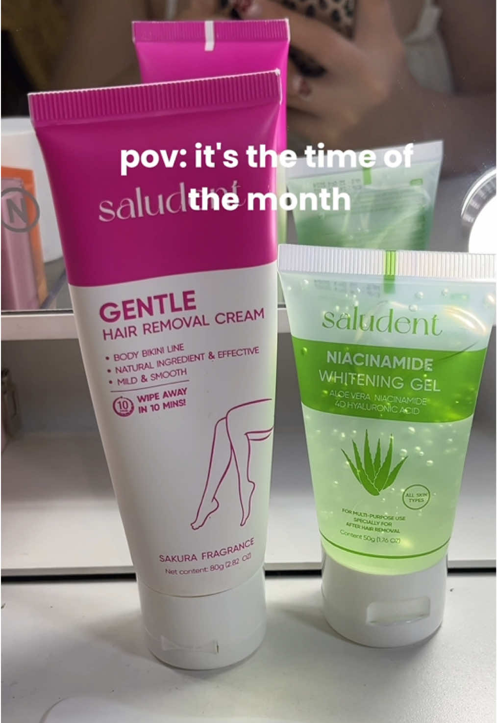 hair removal cream and whitening gel from @Saludent PH #saludent #hairremoval #hairremovalcream 