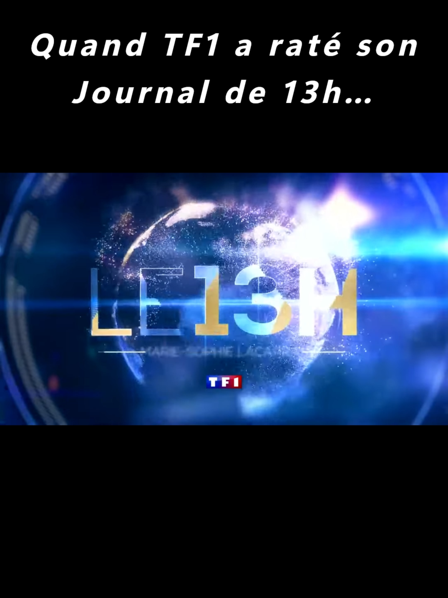 Quand TF1 a manqué son journal de 13h à cause d'un problème technique ! #TF1 #fyp #panne #journal
