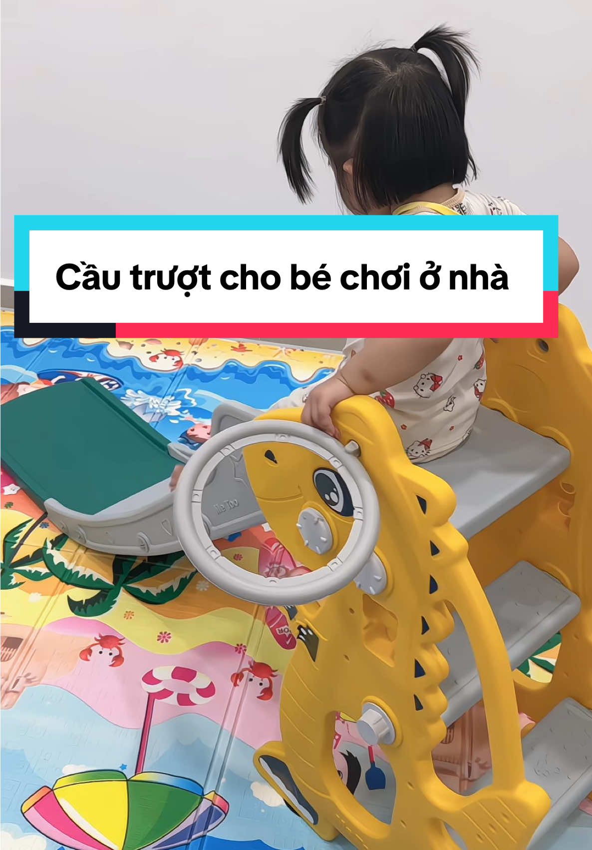 Cầu trượt cho bé chơi tại nhà, con vận động vui chơi thoải mái nè mấy bà #dochoitreem #cautruotchobe #cautruotkhunglong #cautruotchobetrongnha #thubinh1997 #xuhuong 