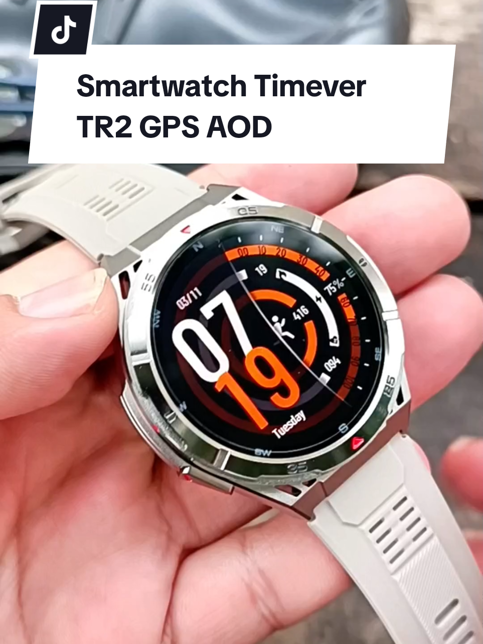 Smartwatch Timever TR2 GPS Amoled display waterproof ATM 5 bisa dipakai saat berenang, built-in GPS dengan akurasi signal dari 6 satelit dualban, connect strava garansi 12bulan. #smartwatch #smartwatchtimever #timevertr2 #wibgajian #ramadhanekstraseru #smartwatchgps 