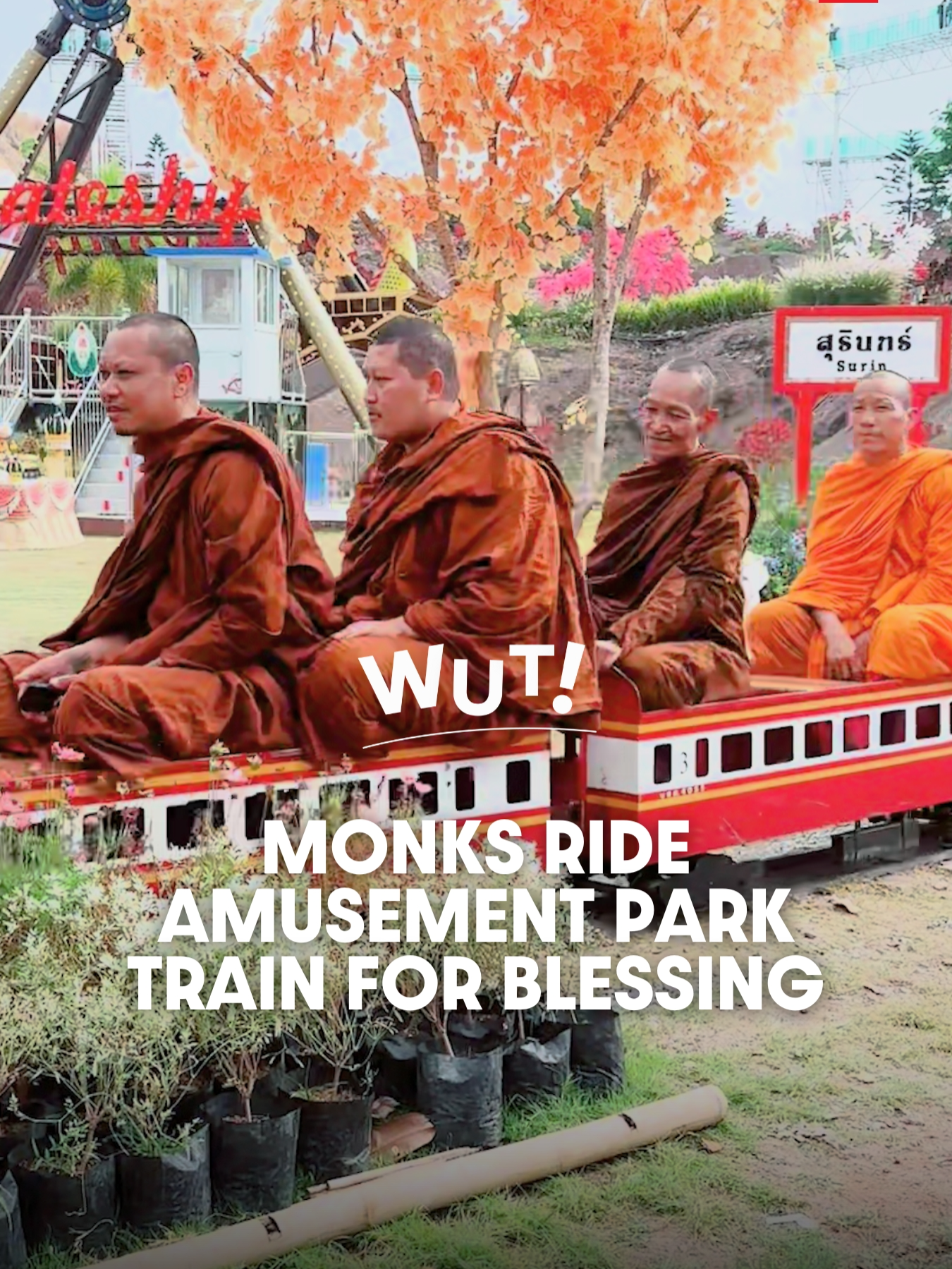 The TikTok account @user32824493122868 shared a video of Buddhist monks riding a train ride at an amusement park in Khao Kho, Phetchabun province. After being posted, the video quickly went viral.  The account owner later explained in the comments that the monks were initially invited to bless the amusement park for good fortune. After the ceremony, they were also invited to ride the train as part of the blessing ritual—resulting in the now-viral video.   . Well, this is something you only see in Thailand, right? 😆 . แอคเคาท์ TikTok @user32824493122868 ได้แชร์วิดีโอพระสงฆ์ขึ้นเครื่องเล่นรถไฟภายในสวนสนุกแห่งหนึ่งในอำเภอเขาค้อ จ.เพชรบูรณ์ และวิดีโอนี้ก็ได้กลายเป็นไวรัลในระยะเวลาต่อมา โดยเจ้าของแอคเคาท์ได้แจ้งเพิ่มเติมในคอมเมนต์ว่าหลังจากได้มีการนิมนต์ให้พระสงฆ์มาทำบุญเสริมสิริมงคลให้กับสวนสนุกเสร็จสิ้นเป็นที่เรียบร้อยแล้ว ก็ได้มีการนิมนต์พระสงฆ์แต่ละรูปขึ้นเครื่องเล่นรถไฟเพื่อเป็นการเสริมสิริมงคลให้กับสวนสนุกเพิ่มเติมจนกลายมาเป็นวิดีโอที่เราเห็นกันนี้  . อะไรแบบนี้มีให้เห็นแค่ในประเทศไทยจริง ๆ นะคะเนี่ย  #WUT #TSLTHWUT #NEWS #ViralVideo #FunnyVideo #viralvideotiktok