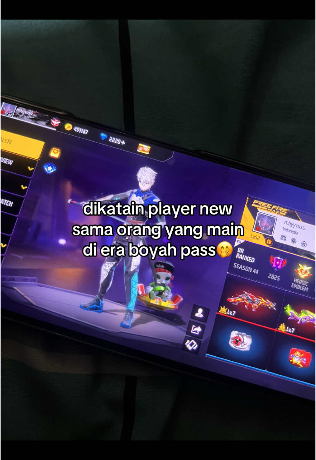 trus buy akun old biar dikira old🥵#katakata #storyff #fyp #elitecees🥴🤙 #xybca #umaycs 