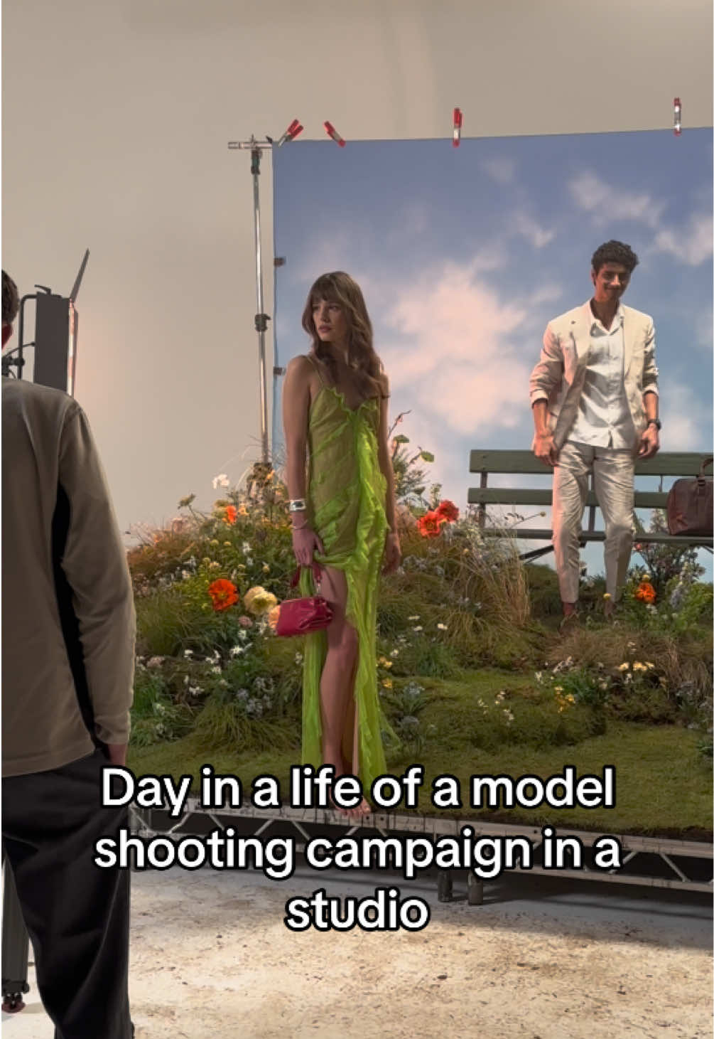 Day in my life shooting spring summer campaign 💐🌺🌷🌻 #fyp #modeldiaries #campaign #model 