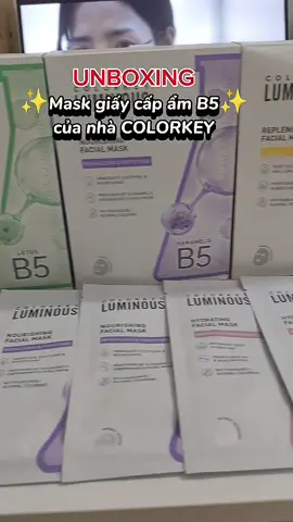 em mask cấp ẩm của nhà COLOKEY nè..nay có de.al hời tranh thủ mí bà ơi✨ #colokey #unboxing #mask #matnagiay #matnagiaycolorkey #beautytips 