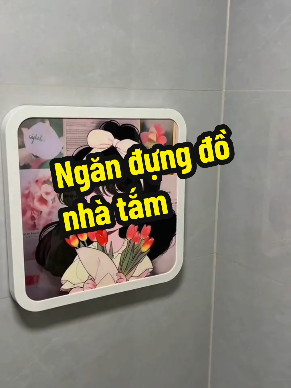 Ngăn nhựa treo tường đựng đồ nhà tắm #ordertaobao #chanhouseorder #giadungtienich #dodungnhatam 