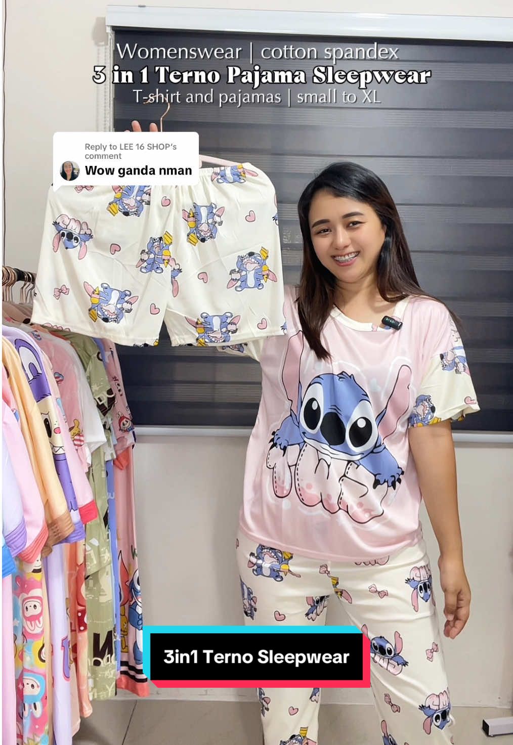 Replying to @LEE 16 SHOP 3in1 Terno Pajama Sleepwear | cotton Spandex #3in1 #terno #pajama #sleepwear #cotton #nightwear #tiktokshopstyleitgirl  