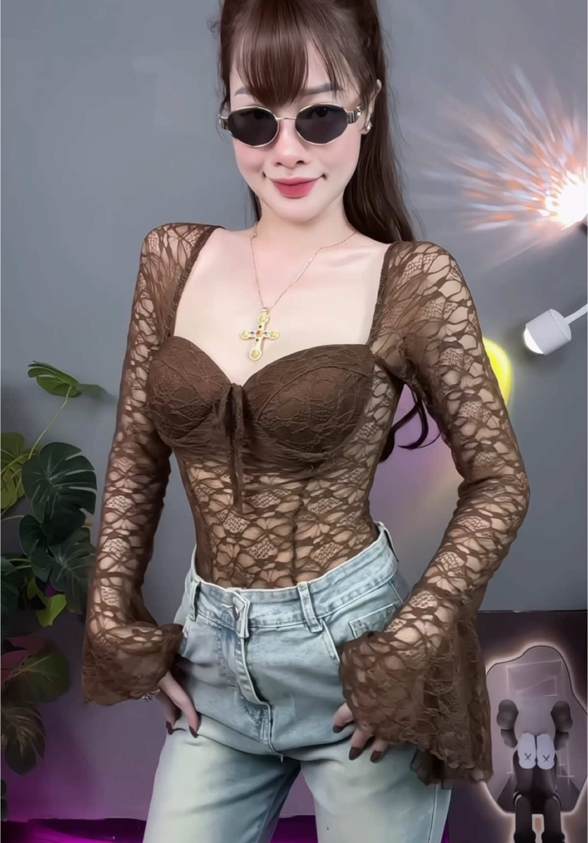 Áo ren xinh sang hết nước chấm mấy bồ ơi💃#xuhuong #vani1302 #goclamdep #fyp #aoren #áo 