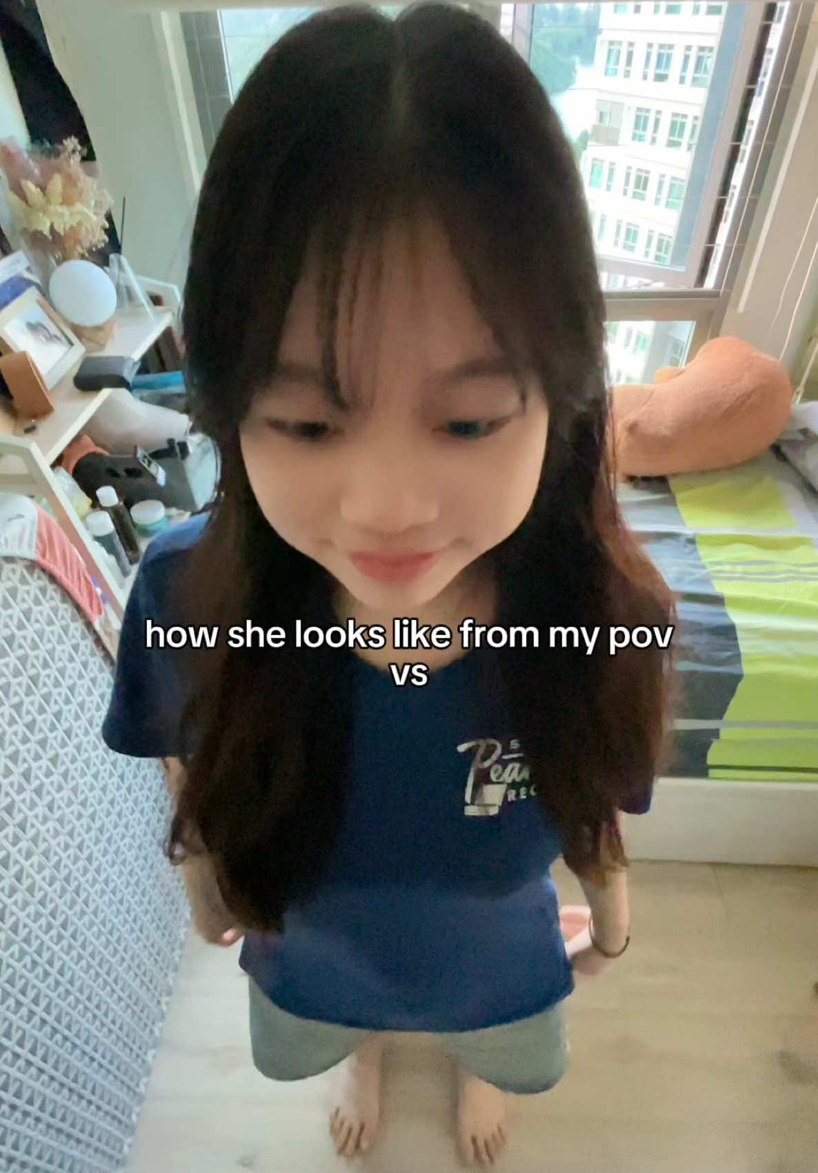 cutie vs double chin 😶 #fyp #couple #couplestiktok #couples #herpov #hispov #boyfriend #girlfriend 