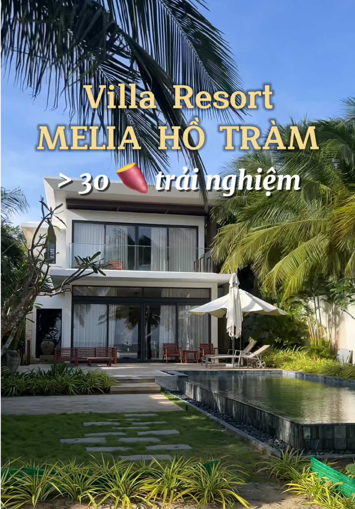 Tận hưởng cuối tuần tại Melia Hồ Tràm 🏝️👙✨ #meliahotram #beach #trainghiem #trip #resort 