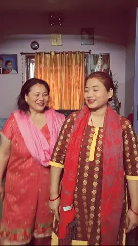 With my vauju ❤️ #fyp #foryou #nepali #nepalitiktok #biratnagar #vauju #dance 