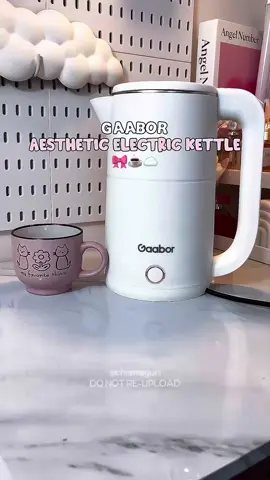 pasok na pasok sa team puti ✨ #gaabor #gaaborelectrickettle #electrickettle #aestheticelectrickettle #aestheticfinds #kitchenfinds #waterheater #fyp 