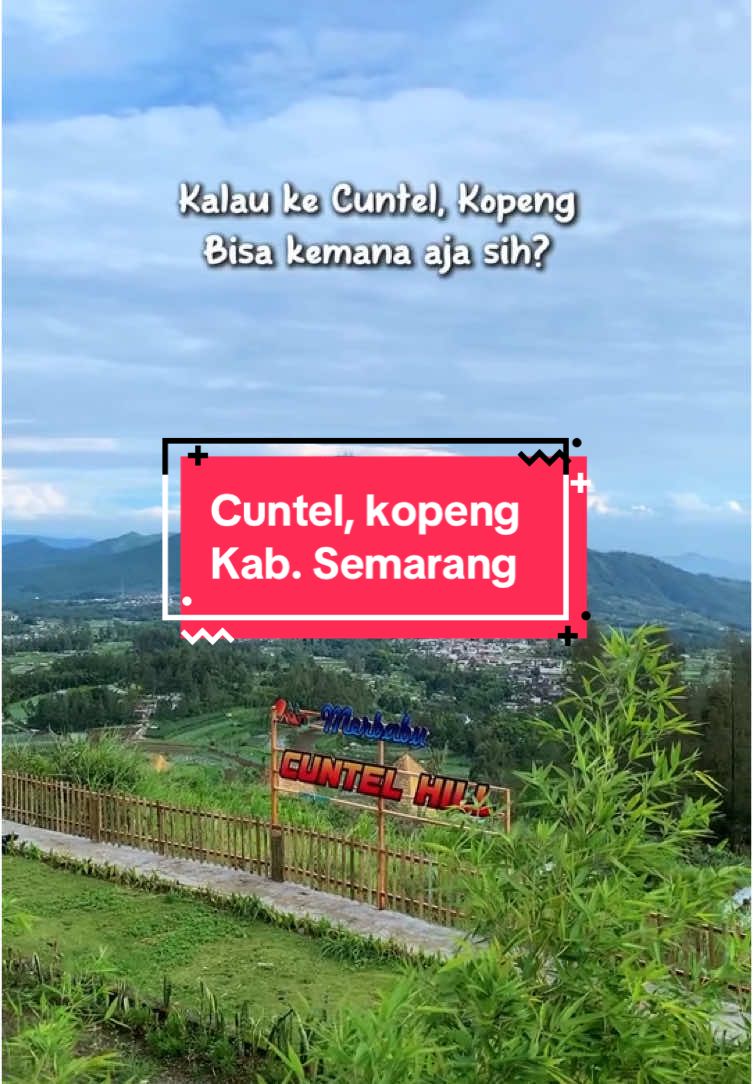 Ada sebuah wilayah di Kabupaten Semarang yang memiliki banyak sekali tempat wisata alam. Wilayah ini berada di lereng Gunung Merbabu dan bernama Cuntel. Cuntel sendiri berada di daerah kopeng, kab. Semarang sekitar 30 menit dari kota salatiga dan 2 jam dari kota Semarang. Jika kalian kesini dijamin tidak akan bingung mau kemana, karena hampir di sepanjang jalan akan menemukan tempat wisata alam yang wajib kalian coba.  Jadi bagaimana? Tertarik main ke Cuntel? Video wisata by: @agrowisata.kopeng  @isyahrul_aji  #cuntelkopeng #cuntelmerbabu #merbabumountain #wisatasemarang #exploresemarang #explorepage #explorejateng #wisatasalatiga #exploresalatiga #wisatamagelang #exploremagelang #reelsinstagram 