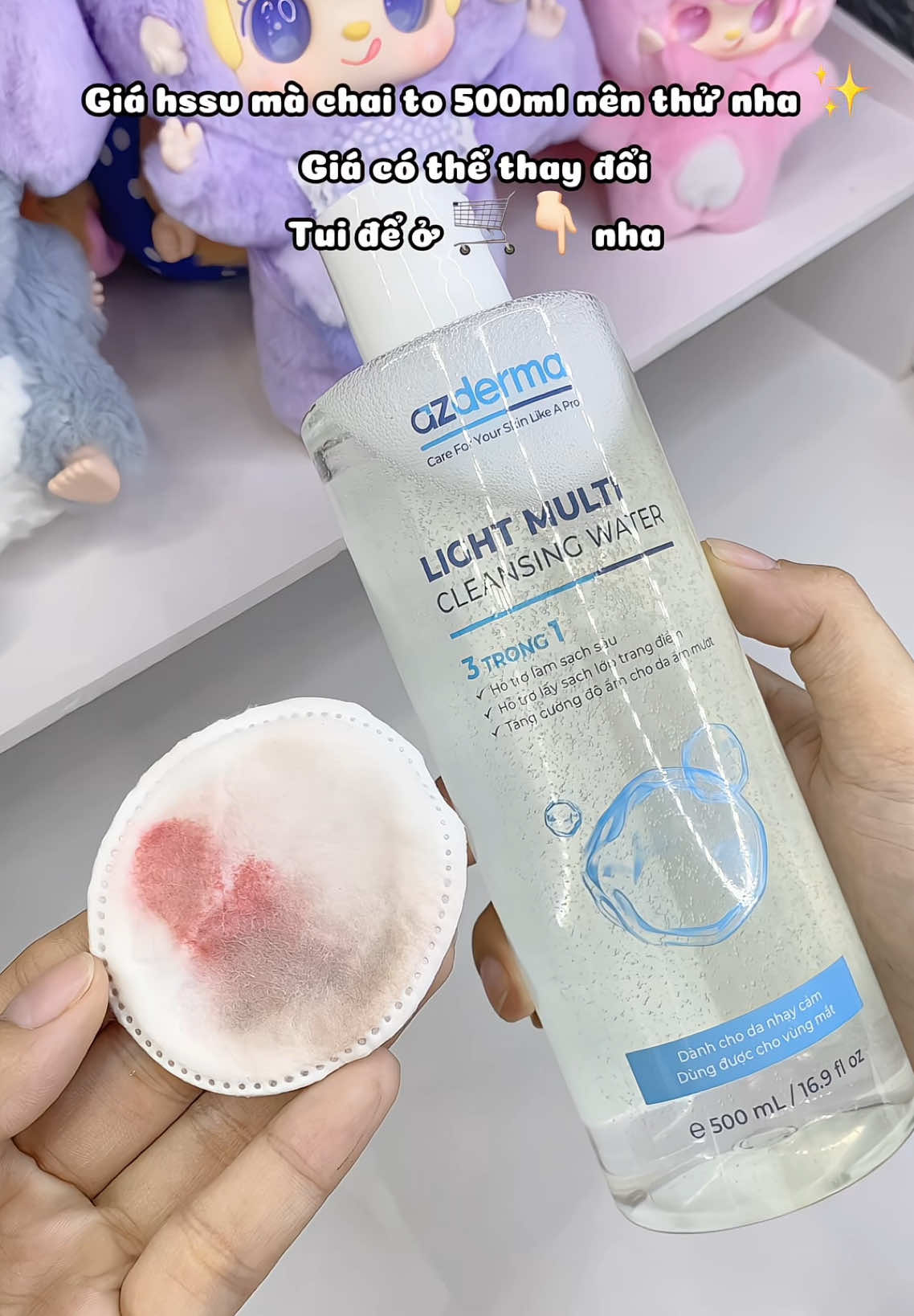 Siu hời luôn ý #nuoctaytrang #azderma #taytrangazderma #reviewlamdep #skincare #taytranglightmulticleansingwater #nuoctaytrangdiunhe #unboxing #viral #xh #xuhuong 