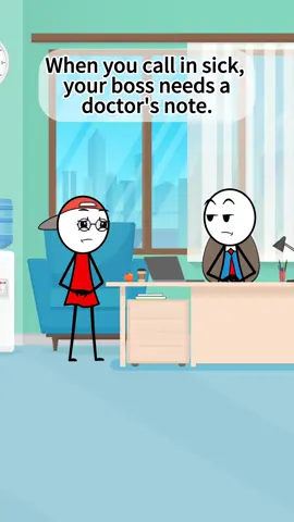 When you call in sick,your boss needs a doctor’s note…#fyp #work #worklife #manager #managersbelike #office #corporate #corporateamerica #boss #veronica #animation #usa 