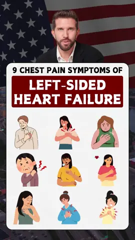 9 chest pain symptoms of left-sided heart failure #healthy #healthcare #healthyliving #healthtips #nutrition #heart #heartfailure #heartdisease #chestpain 
