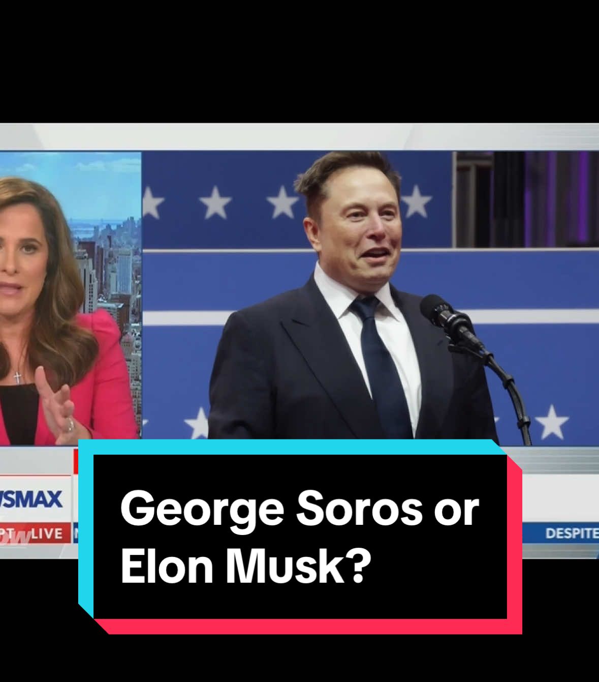 Conservatives warning about George Soros but make the footage Elon Musk #DailyShow #ElonMusk #GeorgeSoros