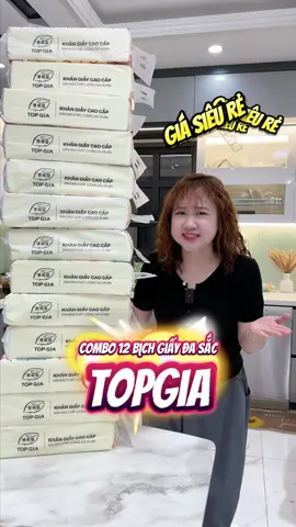 Combo 12 bịch giấy rút Topgia đang được trợ giá siêu ưu đãi các bác ơi #topgiahn #giaytopgia #topgia #giayruttreotuong #xuhuong #trending #nhacuadoisong 