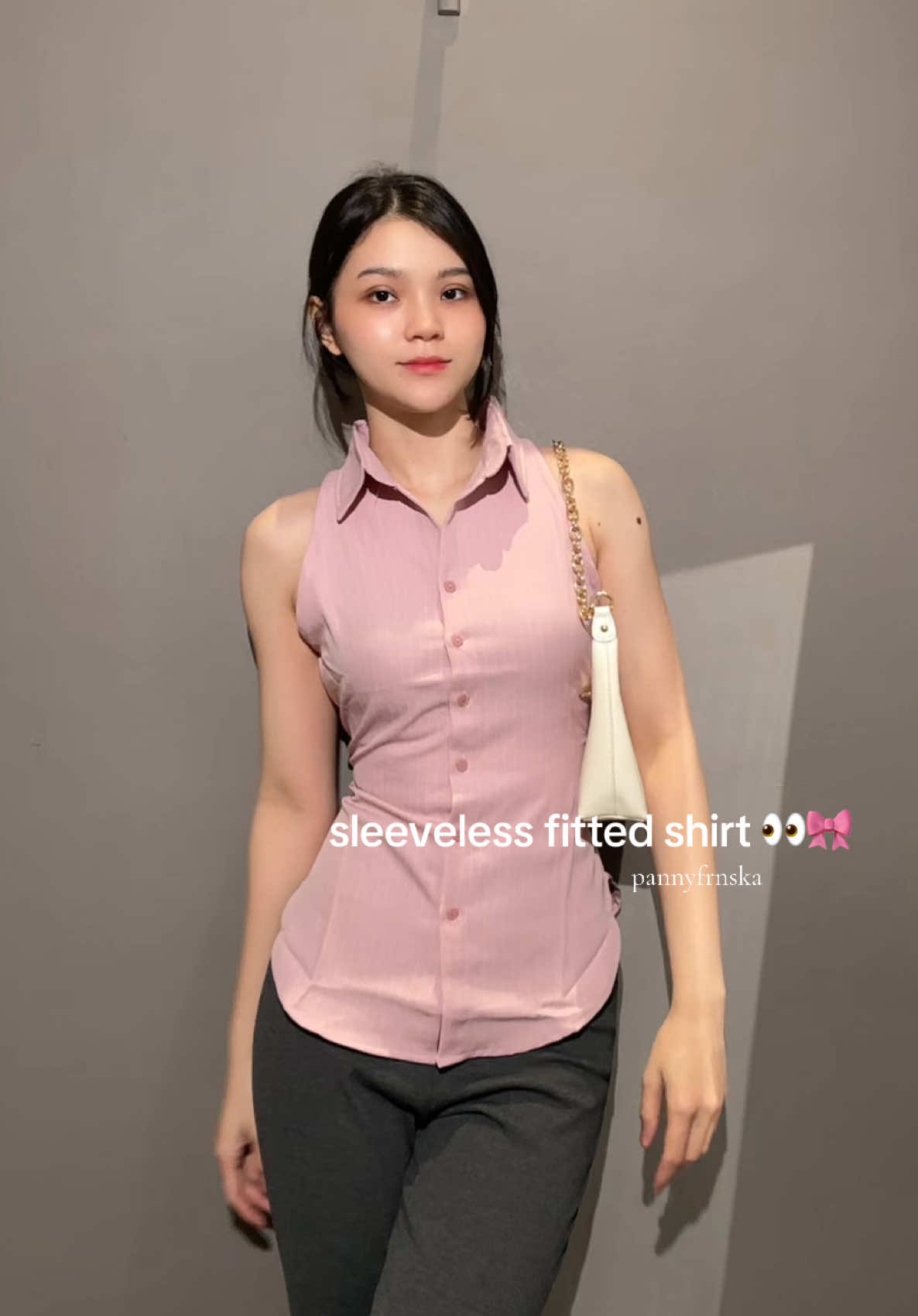 pinkkkkkk my luv 💗💗 #atasanwanita #fittedshirt 