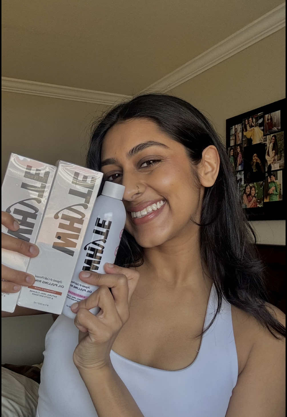 You wouldn’t kiss your mama with that mouth…unless you’re oil pulling…@WHYTE 🦷🥥🫧  #oilpulling #teethwhitening #healthyteeth #ayurveda #oralhealth #browntiktok #fyp 
