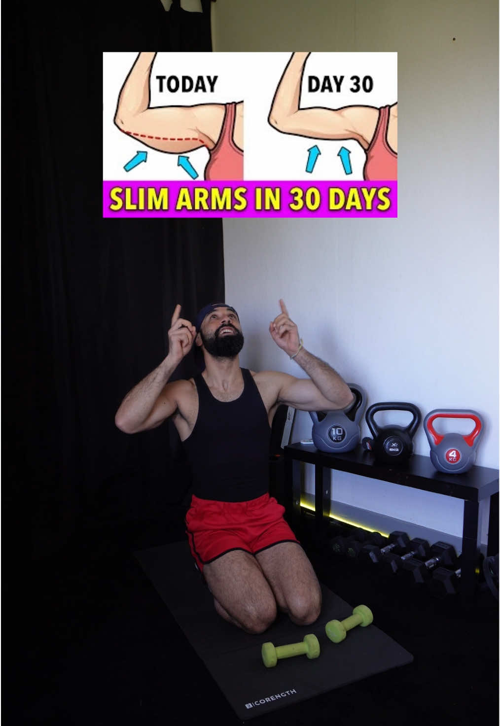 Get a slim arms in 30 days😱🥵🔥 Try / save / share 🙏🏼 -6 exercises  -4 sets -30’sec work -30’sec rest -1 minute rest between rounds  . #armsworkout #homeworkout #Fitness #gym #fatloss #motivation #coach #fyp #viral #foryou #explore 