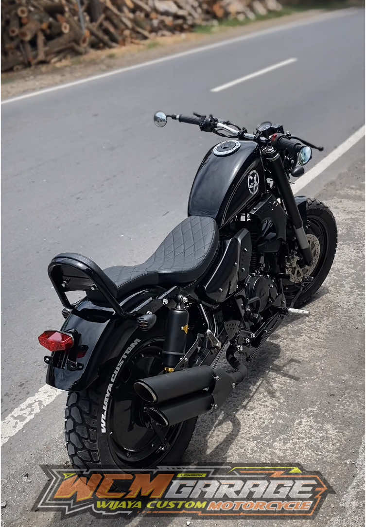 Finish pasanan bos Cosmetik Lombok Tengah  Sporster dgn basik yamaha byson 150 cc  Yg mau samaan atau reques model lain langsung whatsap admin  Wa:087760189437  #motorcycle #bobber #custombyson #motorcustom #fypシ゚ #wcmgarage 