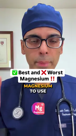 Best and Worst Magnesium ‼️ Doctor Sethi #supplements 