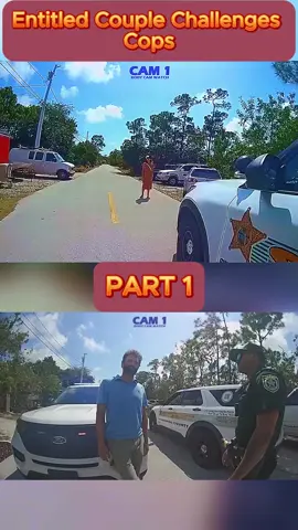 Entitled Couple Challenges Cops - Part 1 #cops #copsoftiktok #copsontiktok #copstiktok #police #chase #copschase #foryou #fyp #usa 