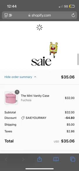 hope everyone was able to snatch it up and get a discount code! #saie #saievanitycase @Saie 
