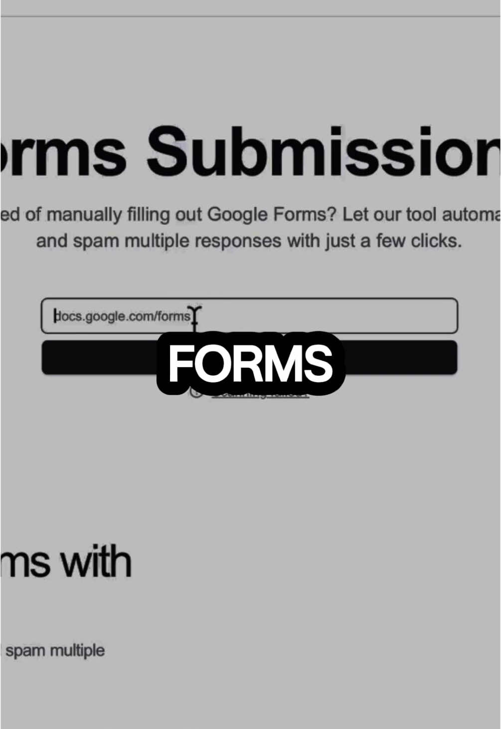 no more manually fill your forms. spam forms easily #googleforms #form #survey #student #spam 