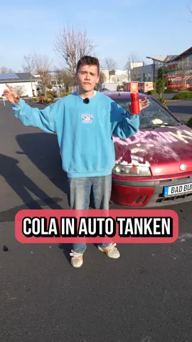 War nicht die beste Idee 💀 #autotank #cola 