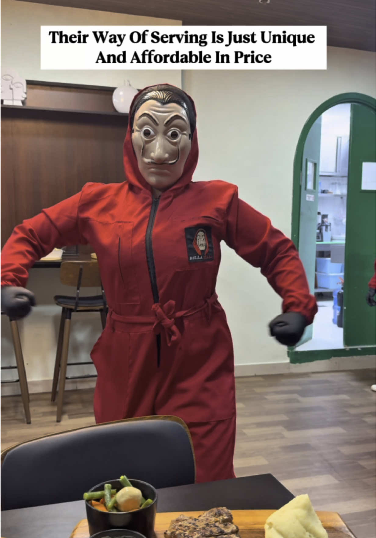 One Of The Craziest Spot In Dubau ‘Money Heist Themed Restaurant’ @BellaItalo  Their Way Of Serving Is Just Unique & Their Food Pricing Is Just Affordable  Must Visit For Amazing Experience And Best Food 📍Bella Italo Restaurant, Dubai Sky courts  #dubai#sharjah#moneyheist #italianfood #professor#foryoupage#moneyheistrestaurant #foryoupage#goviral#trending#ramadan2025#uae #dubairestaurants #steak#crazyrestaurant #tiktokviral
