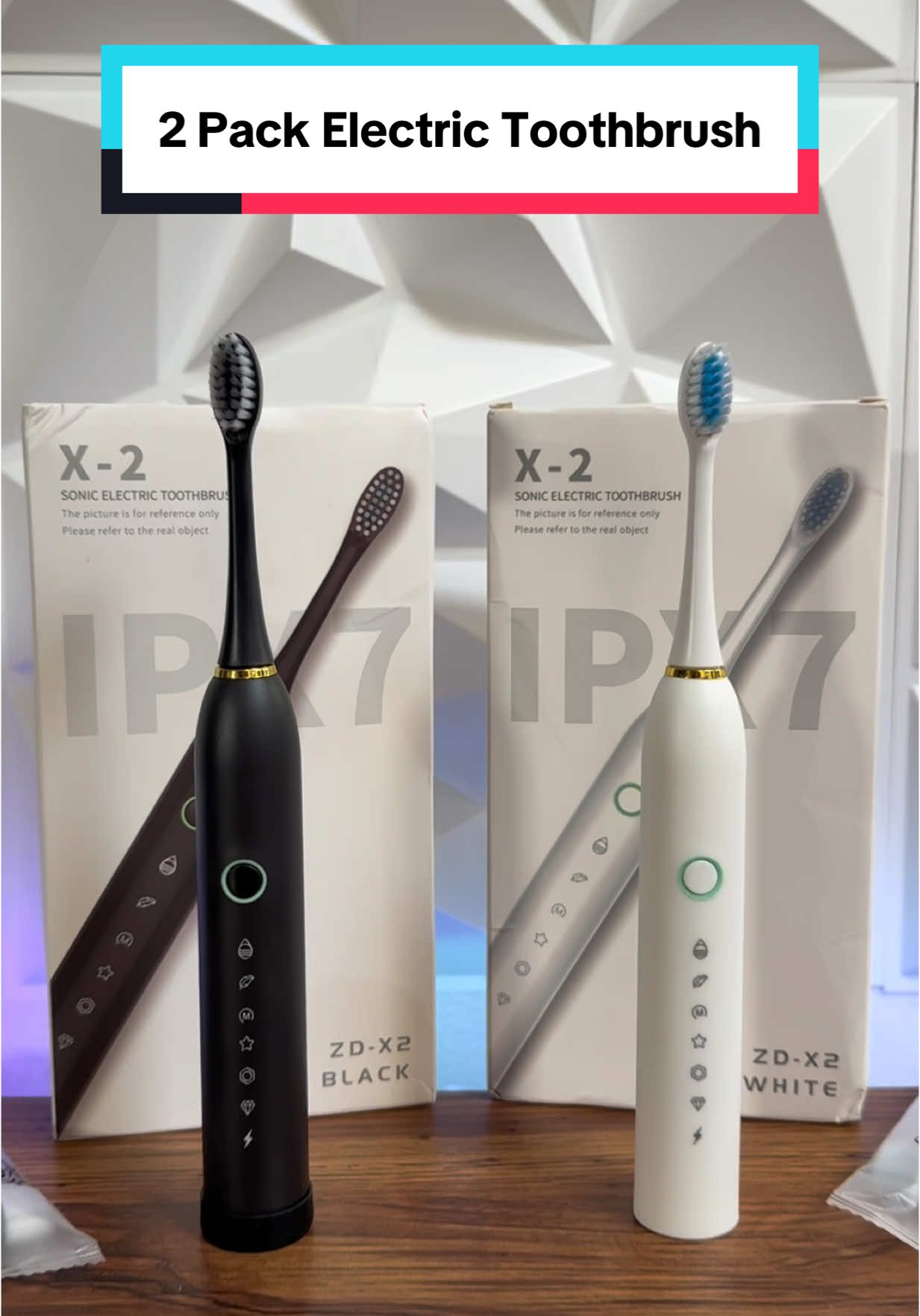 2 Pack of Electric Toothbrushes #electrictoothbrush #toothbrush #webbtech #tiktokshoprestock #tiktokshopspringglowup 