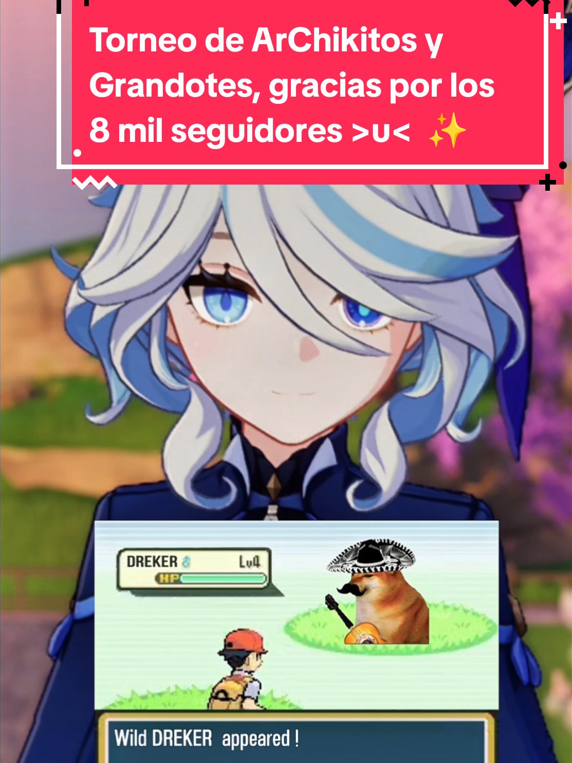 ♥️💙La llegada de dos personas especiales en mi directo >u< y torneo de ar chikitos y grandotes por la meta de los 8k de seguidores ✨✨✨♥️💙✨ #hoyocreators #genshin #furina #iukpan #torneo >u< 