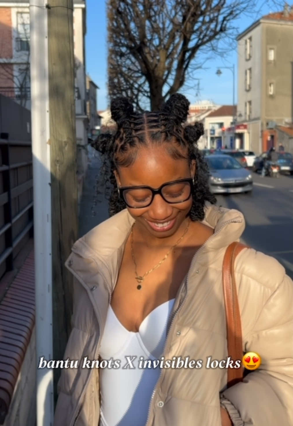 😍😍. #hair #invisiblelocs #bantuknots #fyp 