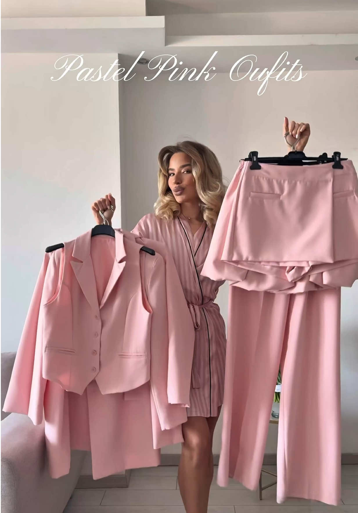 Pastel pink outfits 🎀 comment for links💌 #fashiontiktok #fashioninspo #springoutfit #springfashion #zara #newyorker #outfitinspo #springstyle #springinspo 