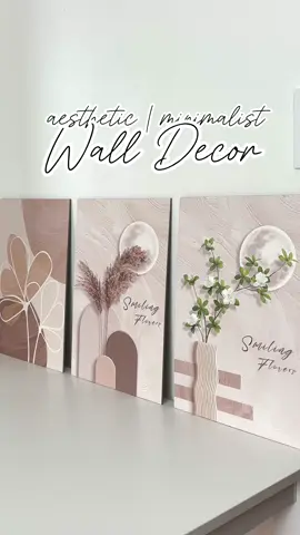 3 pcs wall decor #minimalistwalldecor #walldecor #aestheticwalldecor #wallframe #artisticwalldecor #artwork #wallart #art #artframe 