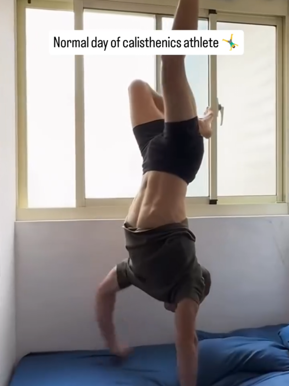 Day in the life of calisthenics athlete 🤸‍♂️💯 #calisthenics #handstands #dayinthelife 
