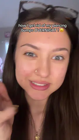 only method that has worked for me 😌 #fy #piercing #bump 