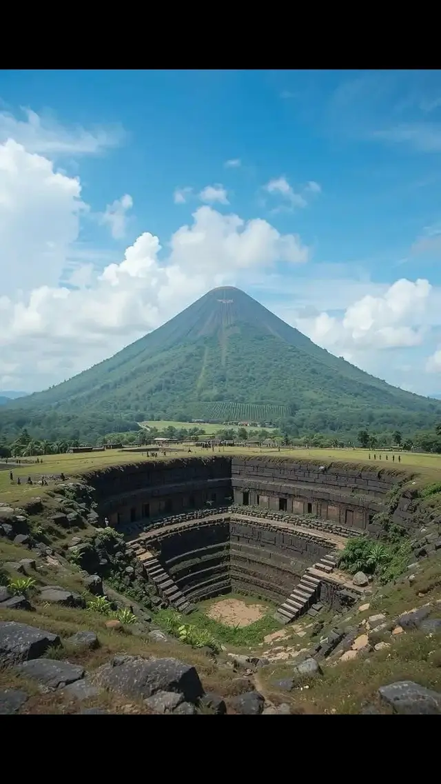 Gunung Padang: The World's Oldest Pyramid Hidden Beneath the Earth What if the oldest pyramid in the world wasn’t in Egypt but in Indonesia? Gunung Padang, a mysterious site in West Java, may be just that. Although it appears as a simple hill covered in dense vegetation, beneath its surface lies a massive ancient structure—one that could rewrite human history. Recent studies using ground-penetrating radar (GPR), seismic tomography, and archaeological excavations suggest that Gunung Padang is a multi-layered pyramid, constructed over thousands of years. The uppermost layer, visible today, consists of stone columns, walls, pathways, and open spaces, dated to around 3,000–3,500 years ago (1,000 BC). But deeper layers reveal even more astonishing findings. At a depth of 3 meters, a second layer of columnar basalt blocks has been dated to between 7,500 and 8,300 years ago (around 6,000 BC)—predating the earliest known civilizations. Beneath this, a third layer extends 15 meters deep and is estimated to be around 9,000 years old. Even more astonishingly, a fourth layer, according to C14 radiocarbon dating, could be as ancient as 28,000 years—pushing human civilization back to a time long before recorded history. This discovery challenges mainstream archaeology, which traditionally holds that humans were primitive hunter-gatherers at that time. Gunung Padang suggests advanced societies may have existed far earlier than we ever imagined. Researchers believe that before the end of the last Ice Age, a vast landmass called Sundaland stretched across present-day Indonesia. As sea levels rose 14,000 years ago, much of it was submerged—hiding potentially hundreds of lost civilizations beneath the waves. Could Gunung Padang be the key to unlocking our forgotten past? With three underground chambers yet to be explored, the secrets of this ancient pyramid are still waiting to be revealed. #gunungpadang #ancientpyramids #amazinghistory #incredible #fyp 