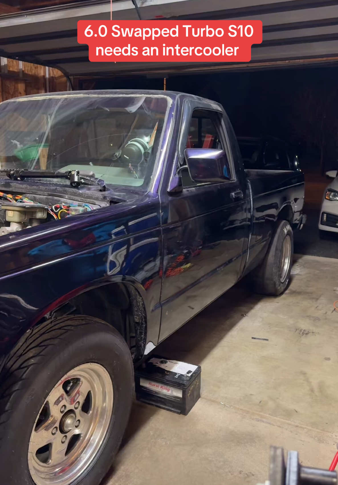 Help us find an intercooler for the 6.0 Swapped Turbo S10 #s10 #lsswap #ls #turbo #intercooler #dragrace 